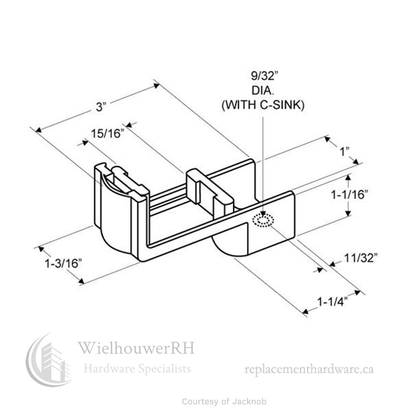 4090 Door Insert, Bottom - diagram