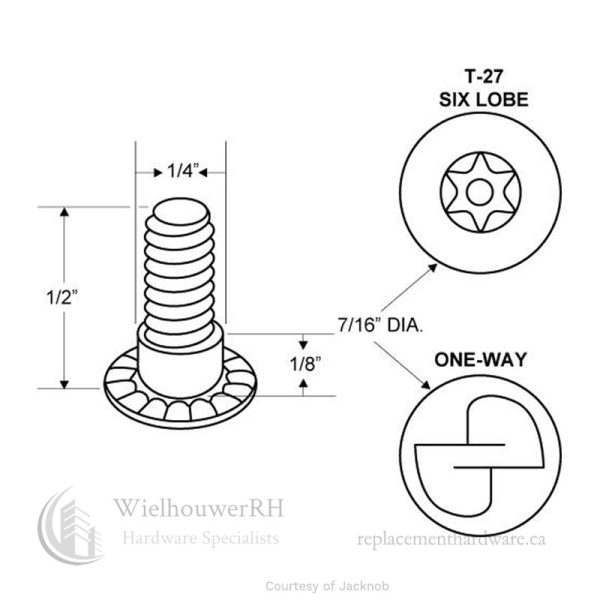 9773-shoulder-screw-one-way-10-24-x-1-2-steel-chrome-wielhouwer